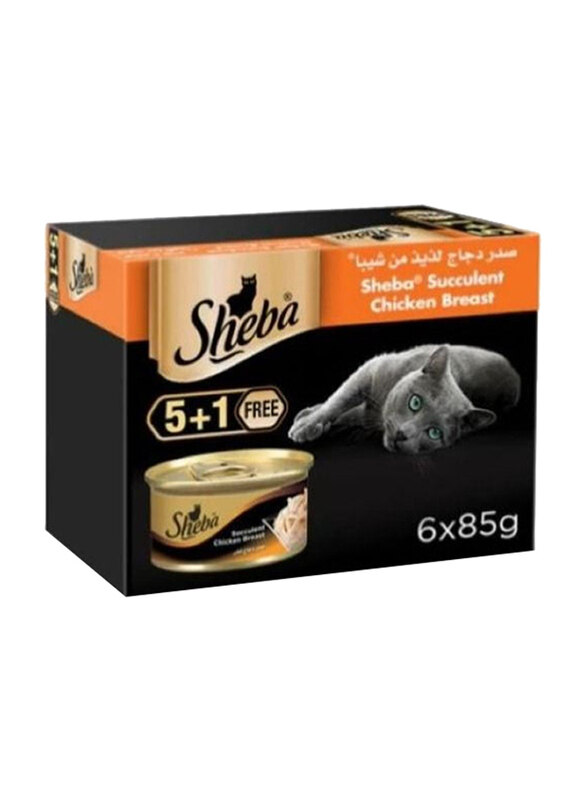 

Sheba Succulent Chicken Breast Cats Wet Food, 6 x 85g