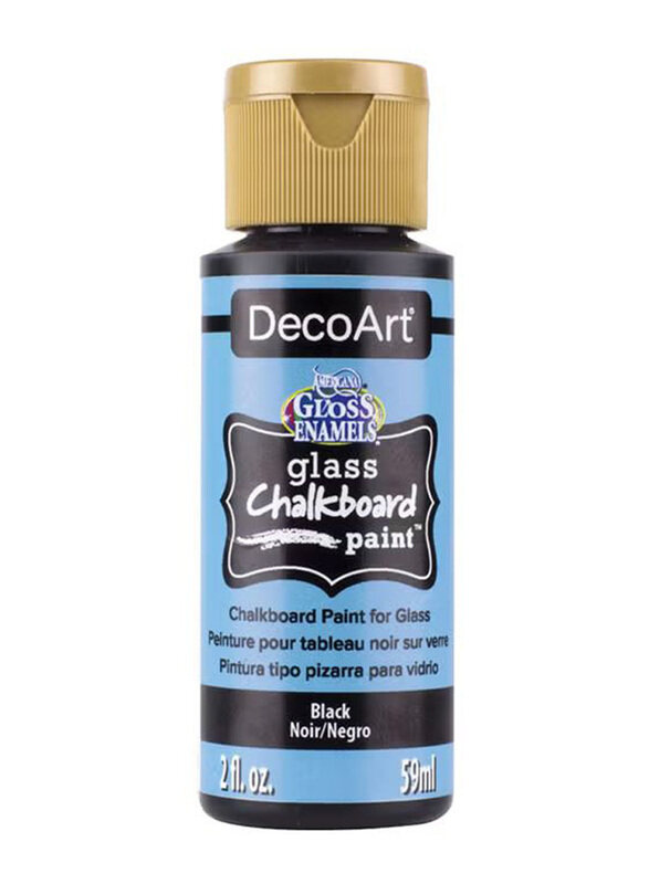 

Deco Art Americana Gloss Enamels Glass Chalk Board Paint, Black