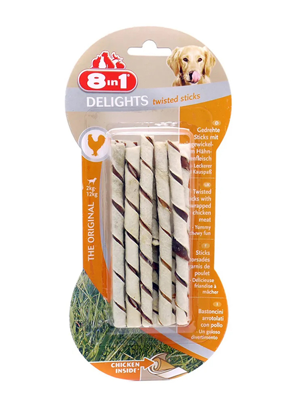 8in1 Delights Twisted Sticks, 100g