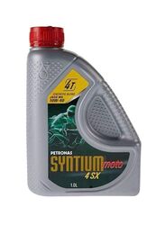 Petronas 1 Liter Tutela Syntium Moto Motorbike Oil, 4sx 4t 10w40, Silver