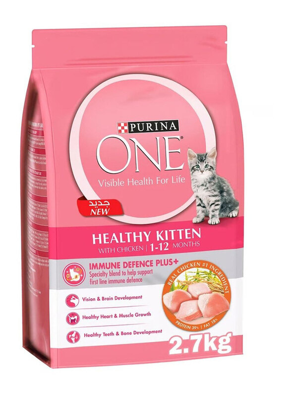 

Purina One Heathy Kitten with Chicken Cats Dry Food, 2.7 Kg