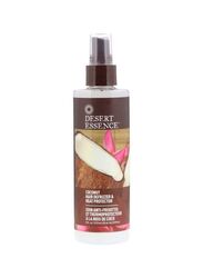 Desert Essence Coconut Hair Defrizzer and Heat Protector for All Hair Types, 8.5oz