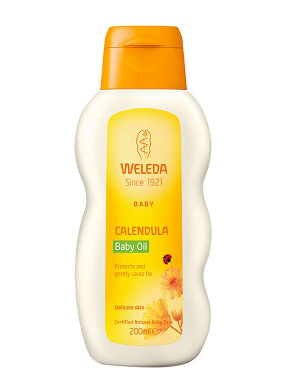 

Weleda 200ml Calendula Baby Oil, White/Yellow