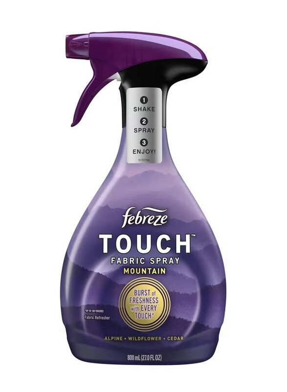 

Febreze Odor Eliminator Mountain Unstopables Touch Fabric Spray, 800ml, Purple