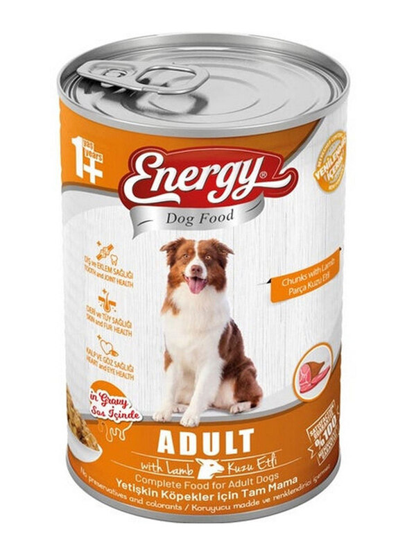 

Energy Lamb In Gravy for Adult Dogs Wet Food, 400g