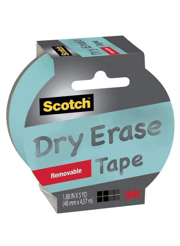 Scotch Dry Erase Removable Tape, Blue