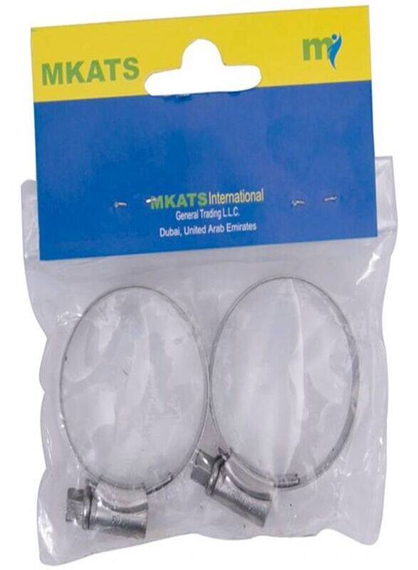 

Mkats 2 Piece x 162inch Orbit Hose Clips Set, Silver