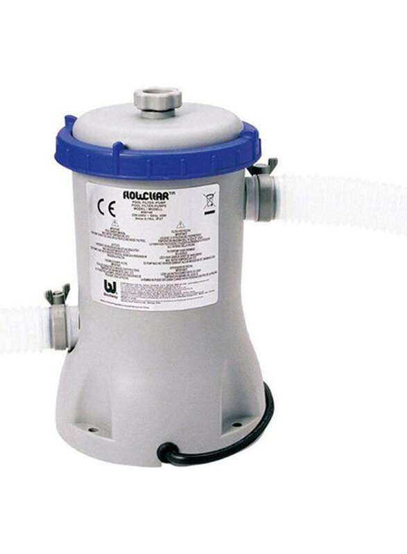 

Bestway 530 Gal Flow Laminated Swimming Pool Water Filter Pump, Grey