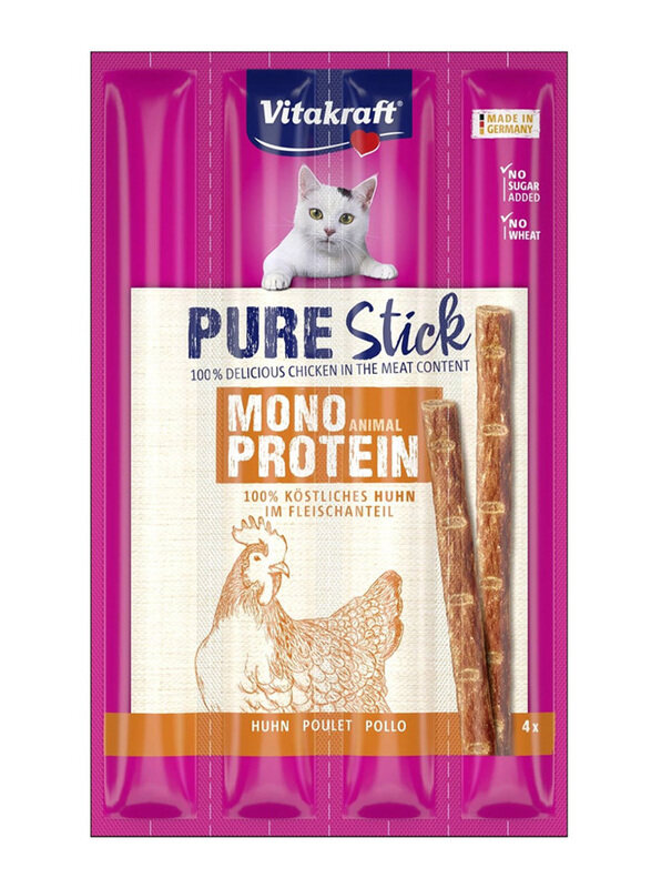 

Vitakraft Pure Stick Mono Animal Protein Dry Cat Food with chicken, 20g