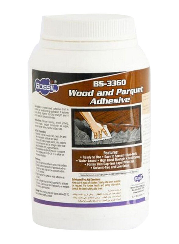 

Bossil 1KG Wood & Parquet Adhesive, Bs-3360, White