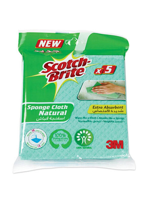 

Scotch Brite Sponge Cloth, 5 Pieces