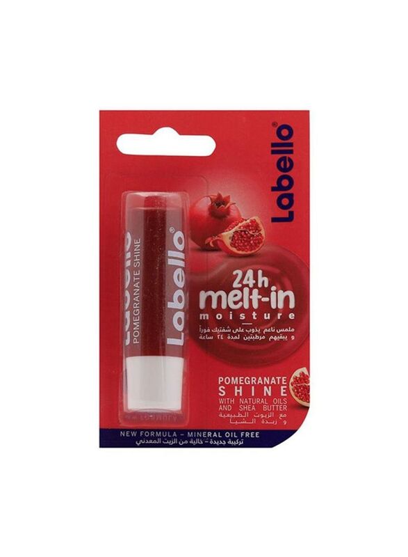 Labello Shine Pomegranate Lip Balm, 4.8gm, Red