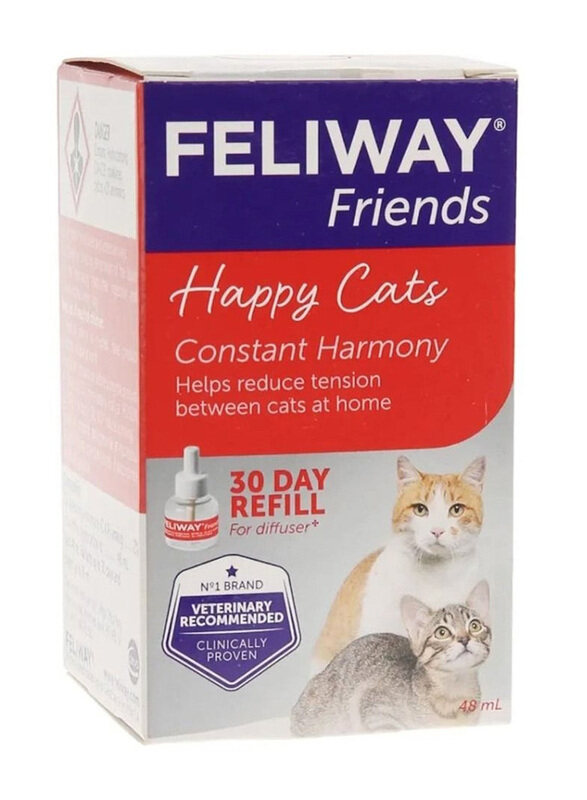 

Feliway Friends Diffuser & Refill for Happy Cats, 48ml, Multicolour
