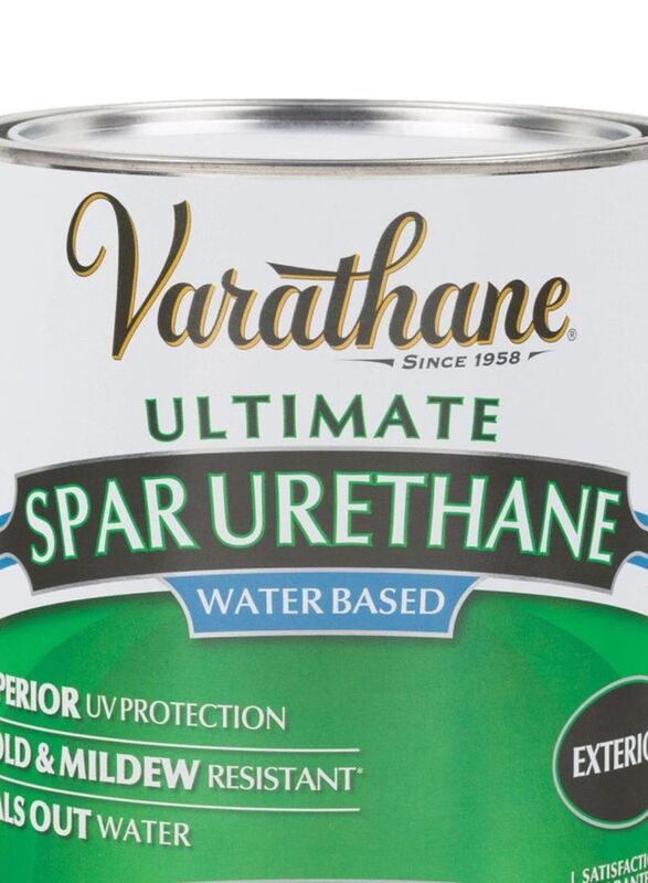 Rust-Oleum Ultimate Spar Urethane Water Based Outdoor Label Coating, 128Ounce, Crystal Clear