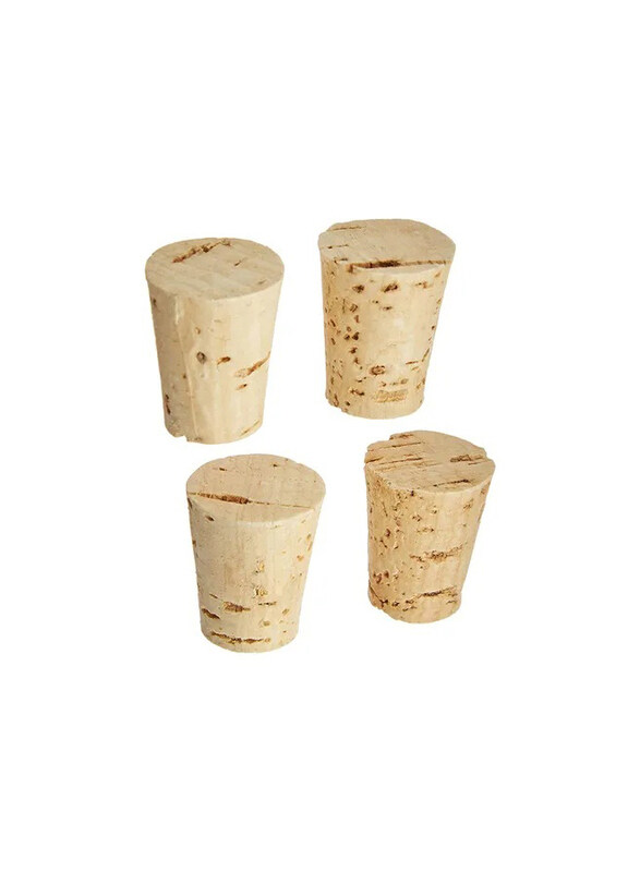 Darice 4-Piece High Grade Bottle Cork Set, Beige