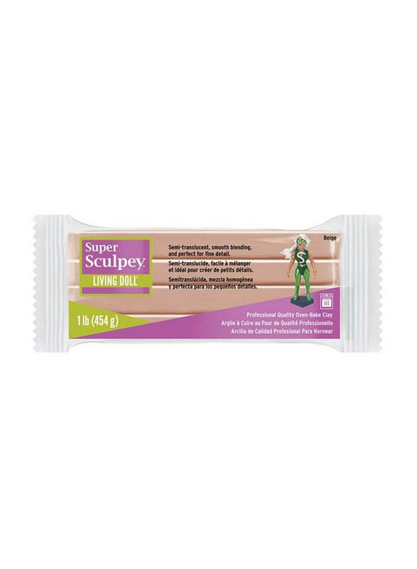 

Sculpey Super Sculpey Living Doll Clay, 454gm, Beige