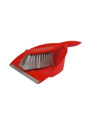 Arix Dustpan and Brush Kit, Red