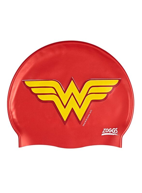 Zoggs Swimming Cap, Red/Yellow