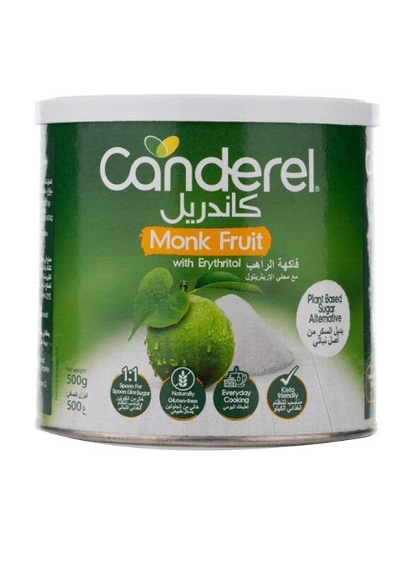 

Canderel Monk Fruit Sweetener Canister With Erythritol, 500g