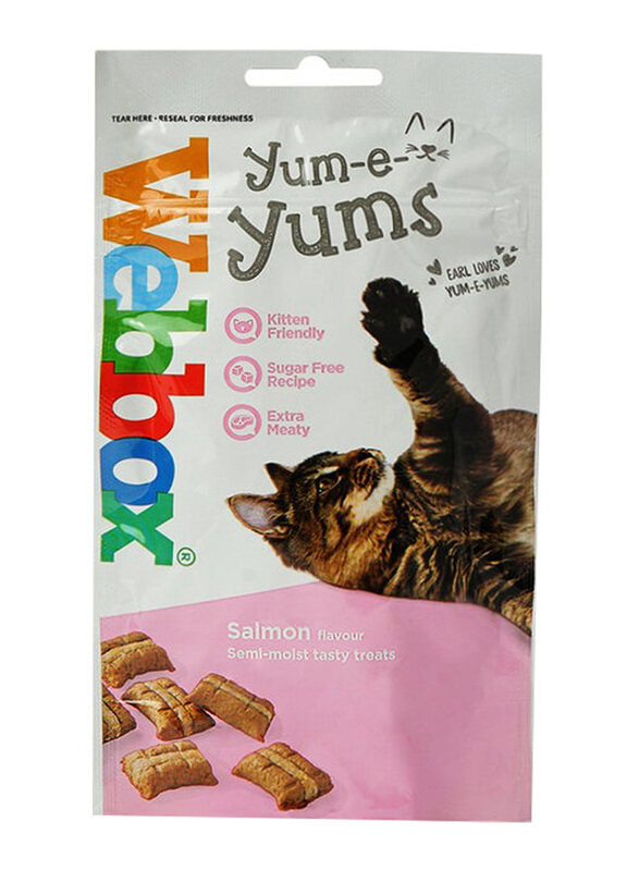 

Webbox Yum-E-Yums Dry Cat Food with Salmon, 40g