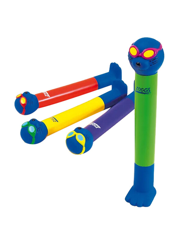 

Zoggs 4-Piece Zoggy Dive Sticks, 3+ Years, Multicolour