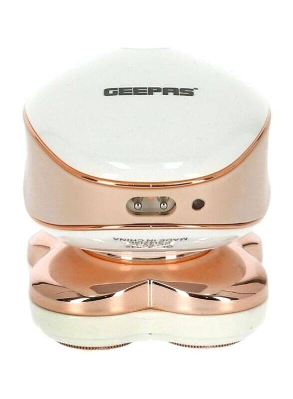 

Geepas USB Rechargeable 4 Head Ladies Epilator, White/Gold, 17.5cm