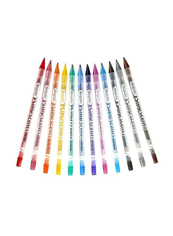 

Crayola 12-Piece Twistable Silly Scents Colored Pencil Set, Multicolour