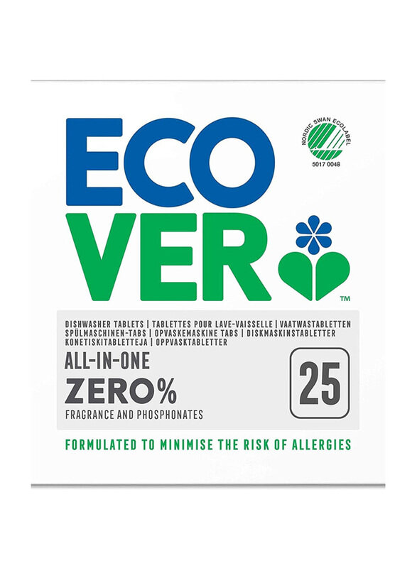 

Ecover Zero All In One Dishwasher, 25-Tablets, 500g