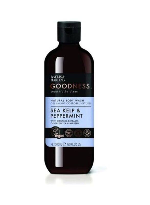 

Baylis & Harding Goodness Sea Kelp and Peppermint Body Wash, 500ml