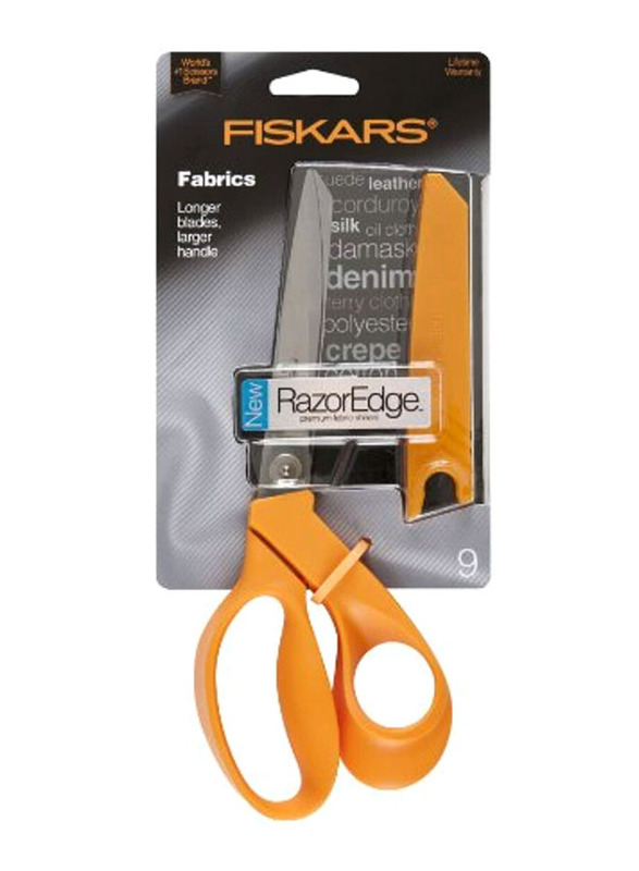 Fiskars Softgrip Fabric Shears, Orange