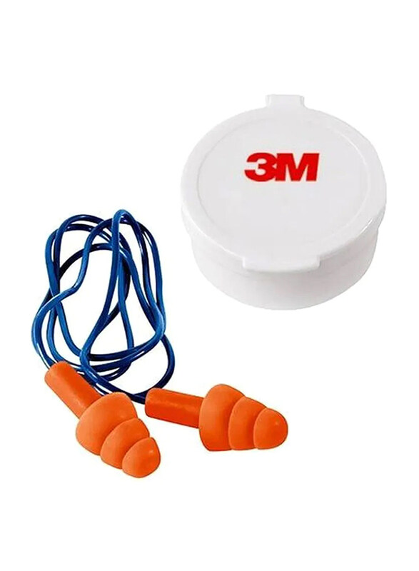 

3M Tekk Corded Reusable Earplug, Orange/Blue