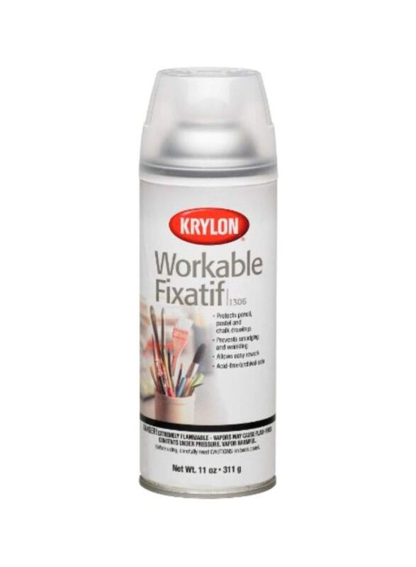Krylon Workable Fixatif Spray, 311gm, Clear