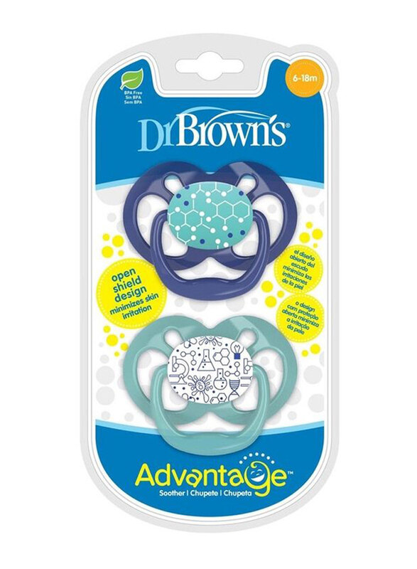 

Dr. Browns Advantage Chemistry Pacifiers, Multicolour
