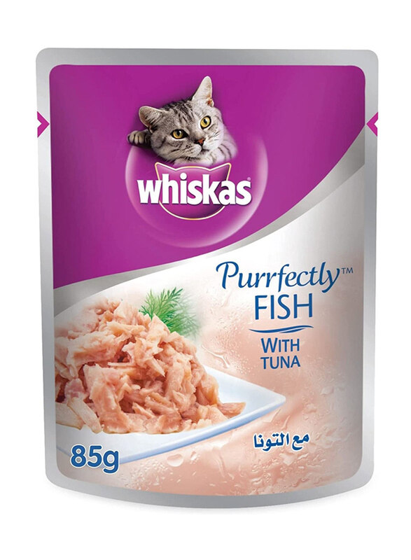 

Whiskas Purrfectly Fish with Tuna Adult 1+ Cats Wet Food, 85g