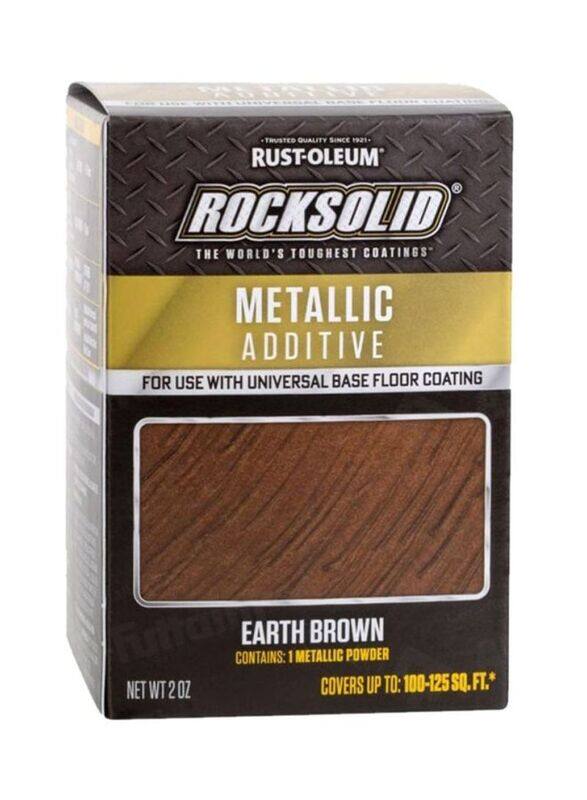 

Rust-Oleum Rock Solid Metallic Additives Floor Coating, Earth Brown