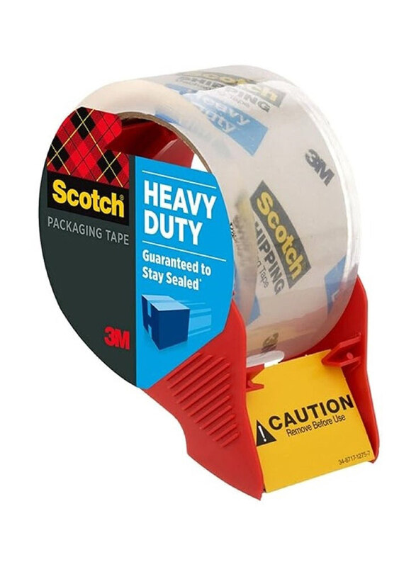 

3M Scotch Heavy Duty Shipping Packaging Tape, Clear