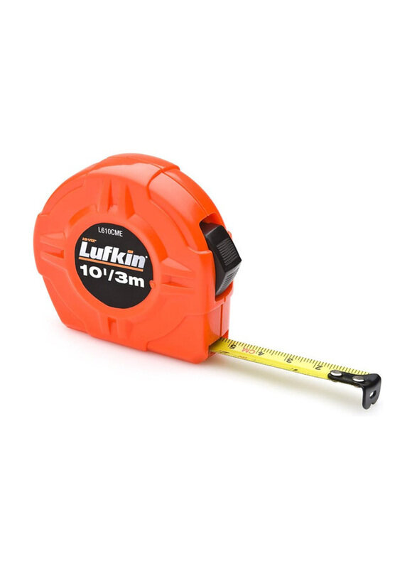 

Lufkin 10’/3M Hi Viz Clad Power Return Measure Tape, Orange