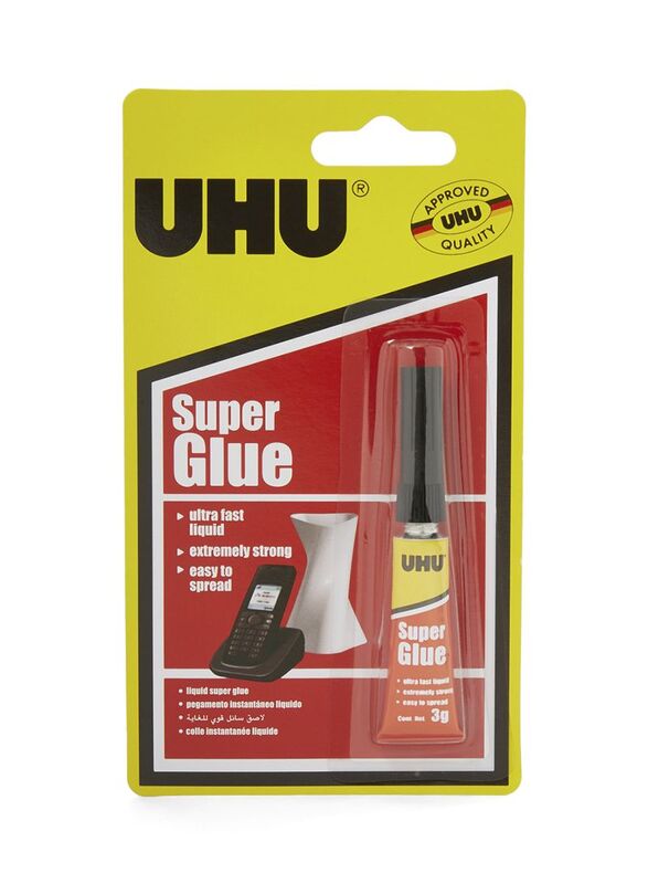 UHU Liquid Super Glue, 3g, Clear