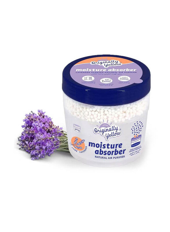 

Originally Yellow Natural Moisture Absorber Lavender, 300g, White