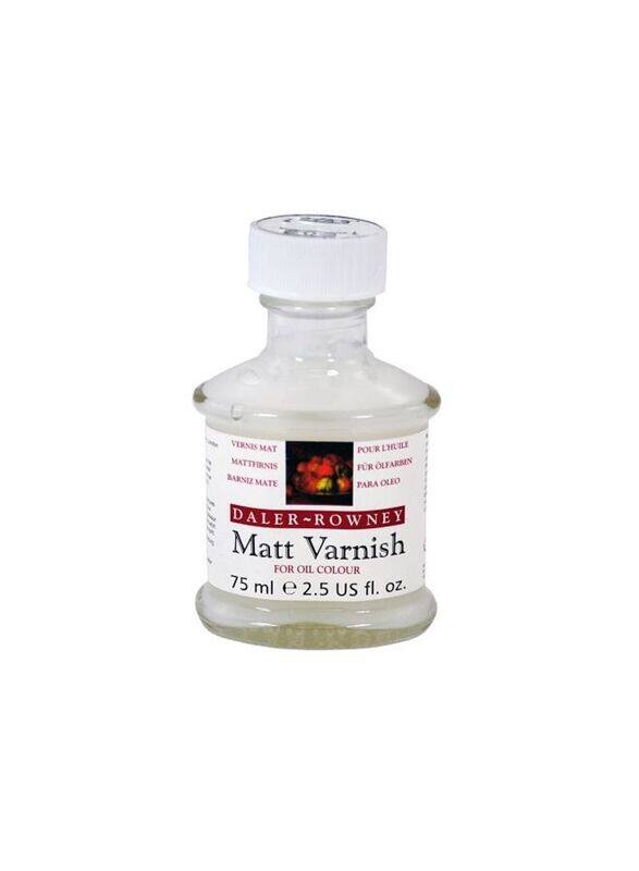 Daler Rowney Matt Varnish for Oil Colour, 75ml, Clear