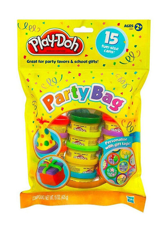 

Play-Doh Fun Size Modeling Compound Cans, Party Bag Set, 15 Pieces, Ages 2+