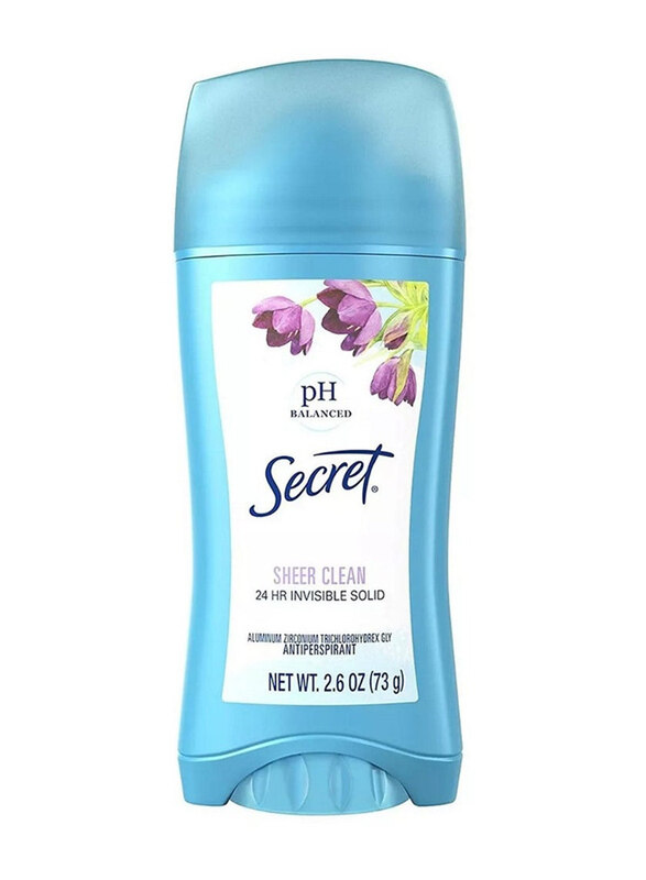 

Secret Sheer Clean Invisible Solid Deodorant, 73gm
