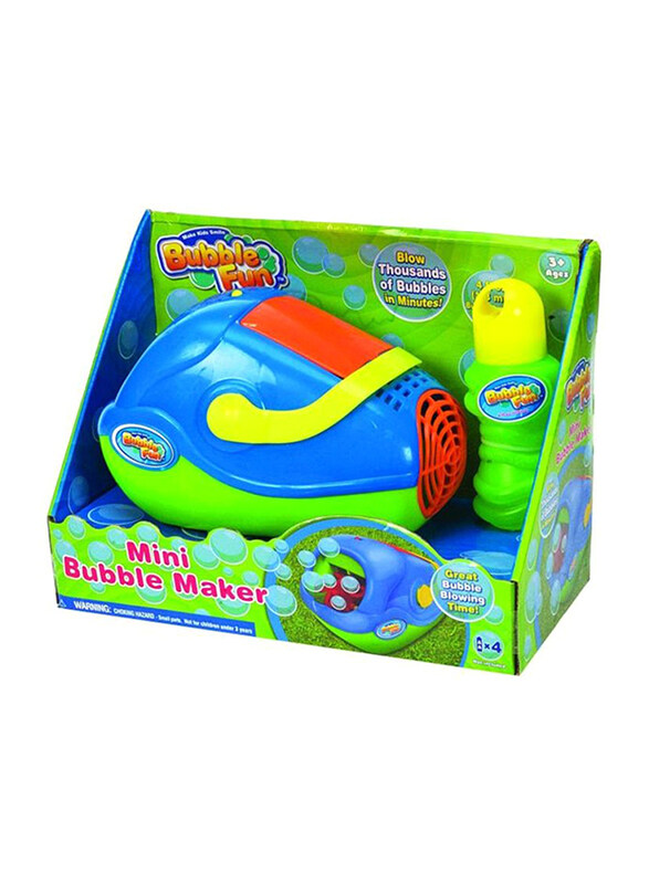 

Bubble Fun Mini Bubble Maker Machine, Ages 3+