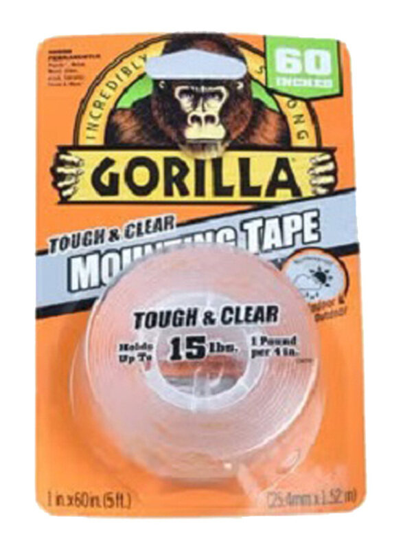

Gorilla Double Side Mounting Tape, Clear