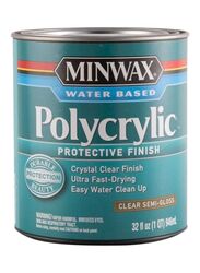 Minwax Polycrylic Protective Finish, 946ml, Clear Semi Gloss