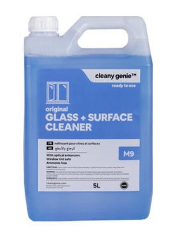 

Cleany Genie M9 Original Glass & Surface Cleaner Liquid, 5 Litres