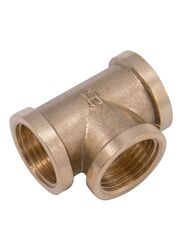 Mkats Tee Pipe Fitting, Gold