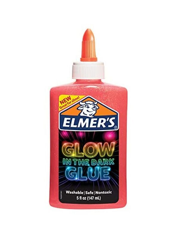 Elmer's Glow in The Dark Liquid Glue, 147ml, Pink