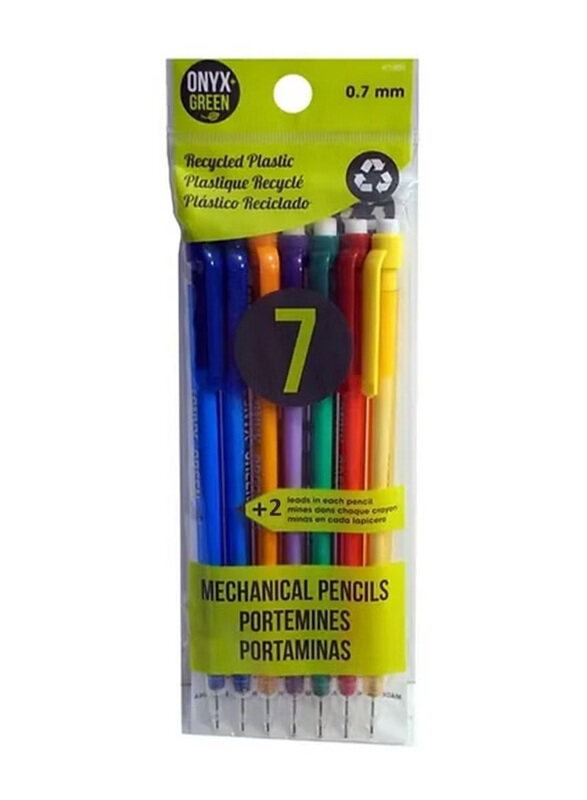 

Onyx+Green 0.7mm Eco Friendly Mechanical Pencil with 2 Leads, Assorted