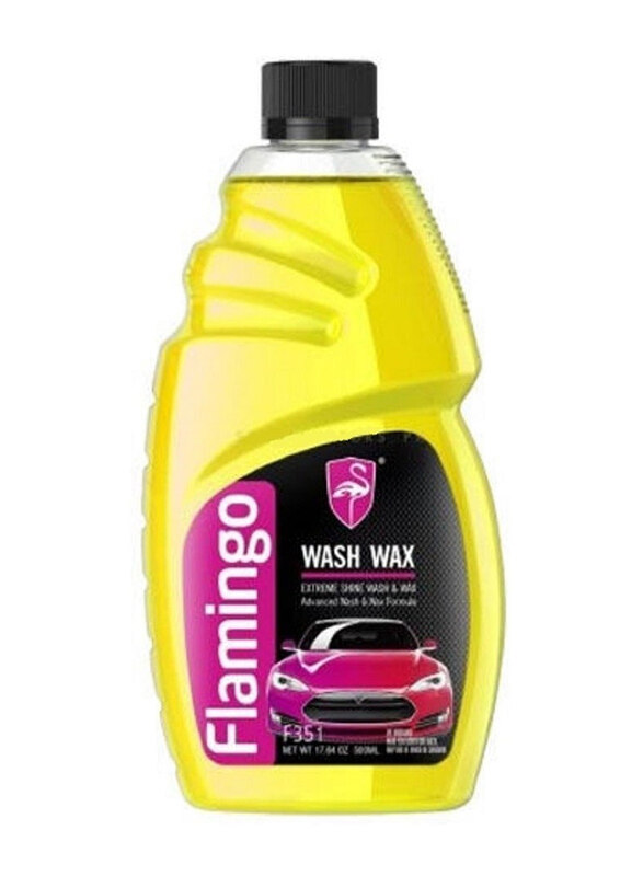 

Flamingo 500ml Shampoo with Wax Wash & Wax Shine, Yellow